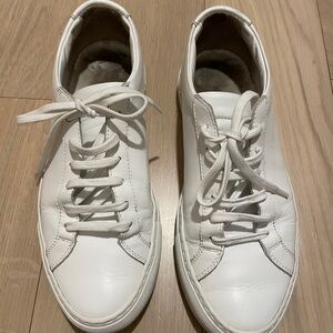 Common Projects Off-White Leather Sneakers